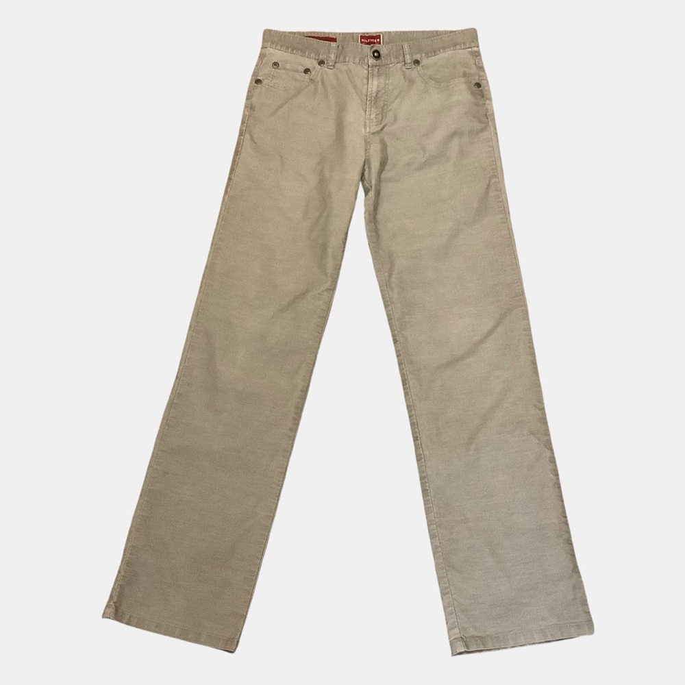 Tommy Hilfiger Denim Low Rise Beige Corduroy Pants Men’s 32x34